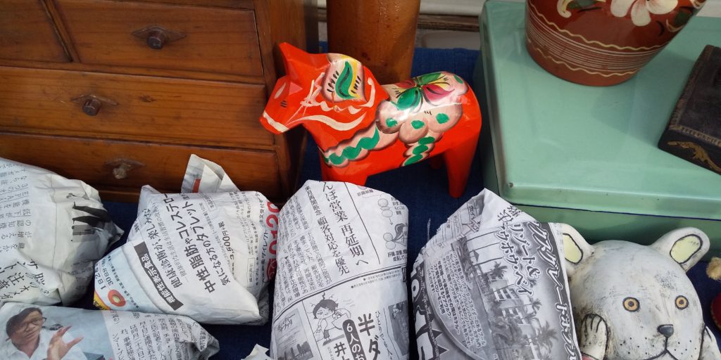 大和 骨董市 馬グッズ